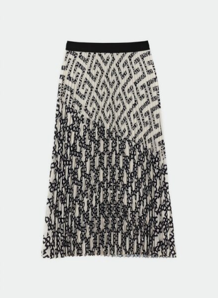 Graphic mix Mix Pleated Skirt